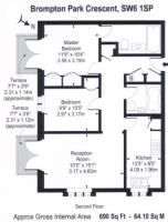 Two bedroom flat for rent, Brompton Park Crescent, Fulham, SW6